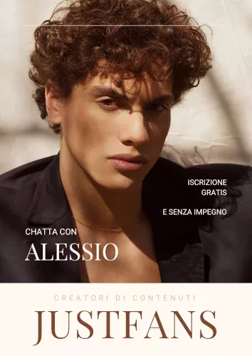 Chatta con Alessio, creatore di contenuti gay